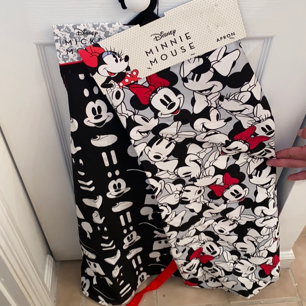 DISNEY Matching Mickey and Minnie Mouse Aprons from Target